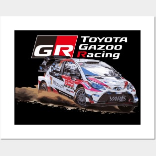 S. OGIER WRC GR YARIS WRT SAFARI CAR Posters and Art